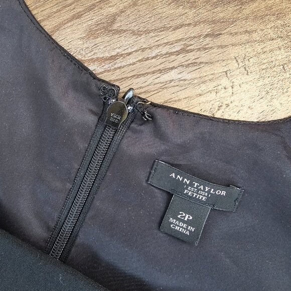 Ann Taylor Virgin Wool Blend Sleeveless Sheath Midi Dress 2P - Picture 7 of 8